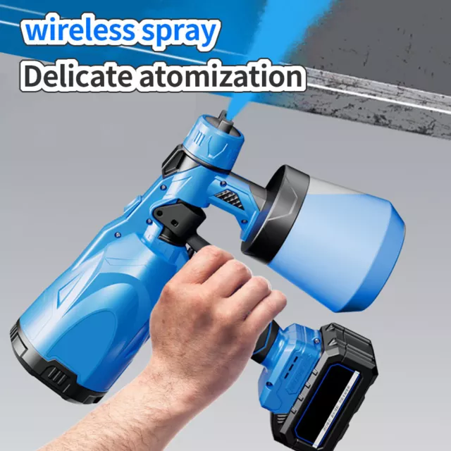 Cordless Fence Wall Paint Sprayer Electric Airless HVLP Spray Gun Makita 18V DE