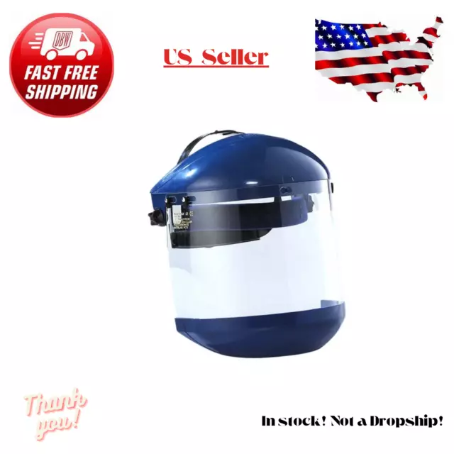 Blue Eagle Full Face Grinding Safety Flip Up Shield With Chin Guard ANSI Z87+