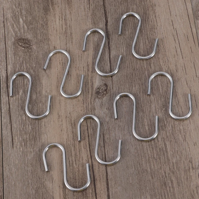 10 Pcs Stainless Steel Hooks Black Christmas Tree Mini Saucepan