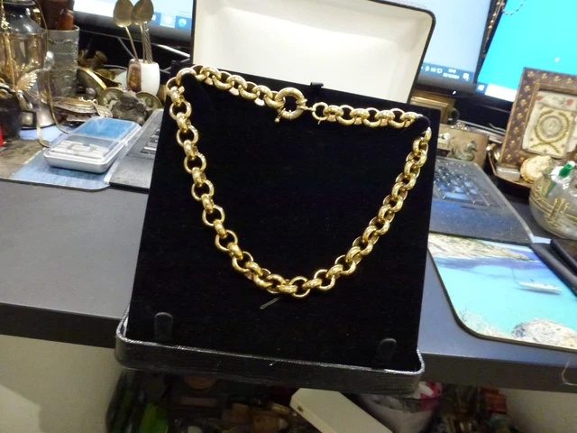 Collier Vintage Signé AGATHA – Doré – Occasion TBE (très Bon état)