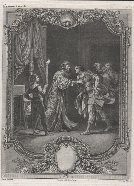C. N. Cohin gravure estampe Valentin Née Kupferstich engraving ca. 1780