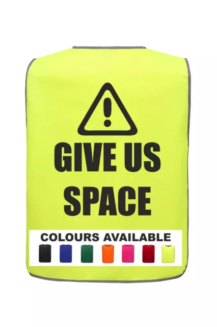 Give Us Space, Dog Walking Walker High Visibility Tabard Hi Vis Viz Safety 2