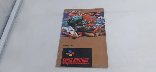 Notice du Jeu Super Nintendo SNES Street Fighter II