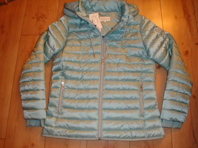 Jacke von Tom Tailor m. Kapuze, hellblau, Gr. 40/42, NEU!!