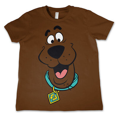 Licenza Ufficiale Scooby Doo- Scooby Doo Viso T-Shirt Età 3-12 Anni