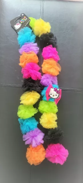 Girls Hello Kitty Multicolor Pom Pom Scarf 43''   Halloween costumes