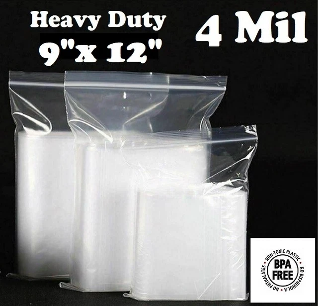 5 x 10 100 Bags, 4Mil Flat Open Top Plastic Packaging LDPE Clear Poly 5 x 10 100 Bags, 4Mil Flat Open Top Plastic Packaging LDPE Clear Poly