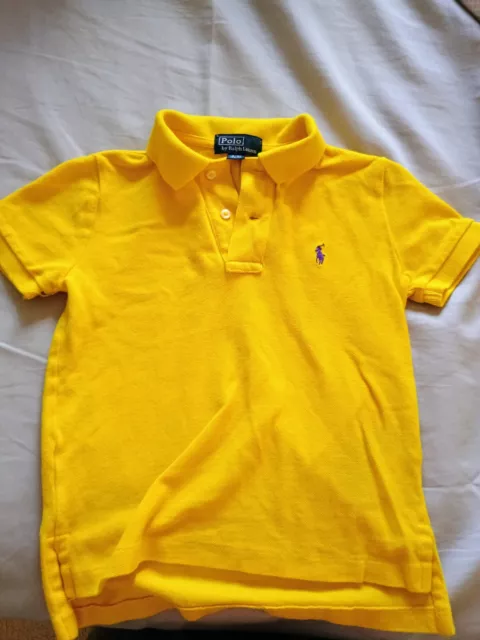 Polo Ralph Lauren Boys Yellow Polo Shirt - Size 3/3T