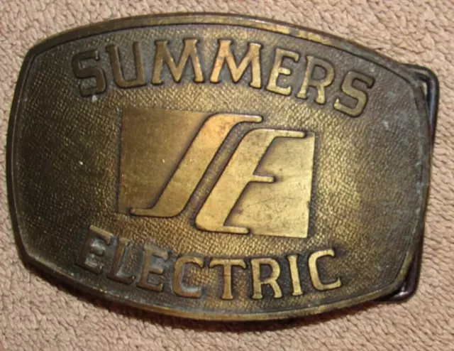 Vintage Summers Electric Belt Buckle - Power Company