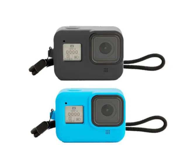 Funda Protectora de Silicona para GOPRO 8 Negro Funda Contra Polvo, Junta Y Agua