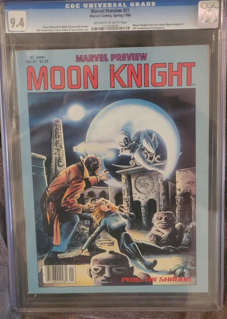 Marvel Preview #21 CGC 9.4 EARLY MOON KNIGHT. Disney MCU