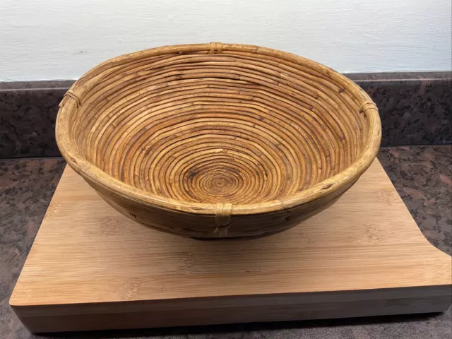 Bamboo Reed Coiled Bowl