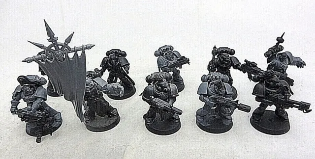 Warhammer 40k Space Marine squad Wolves  army lot grey hunters