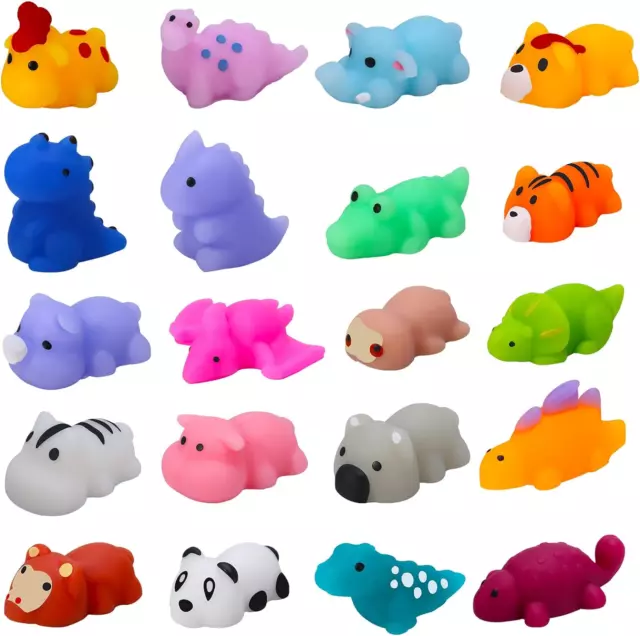 FANTESI 20 Pcs Mochi Squishy Toys, Mini Animal Squishy Fidget Toy Stress Toys