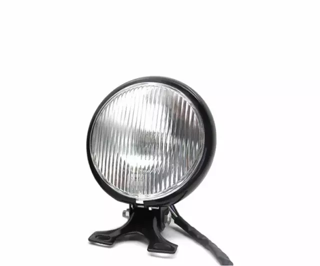 🇮🇹 Faro Moto 5" Nero Cafe Racer Harley Bmw Guzzi Fanale Anteriore Moto