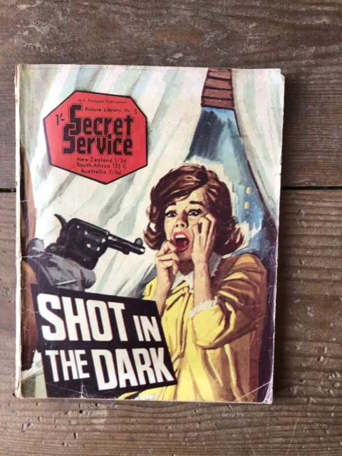 RARE Secret Service Picture Library Comic No. 5 Shot in the Dark- MV Features