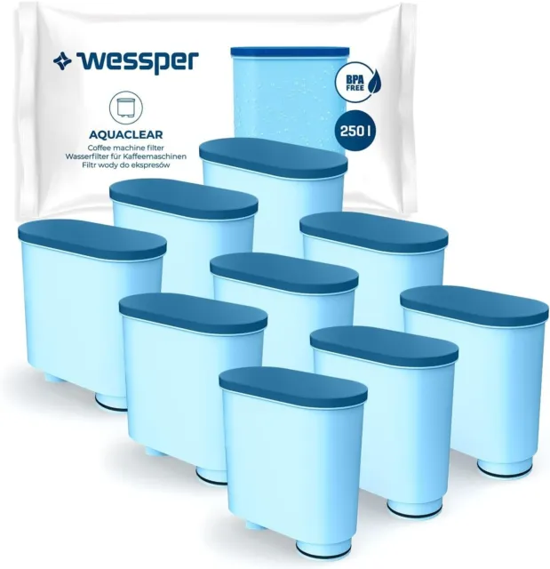 10x filtros de agua Wessper para la cafetera Philips Saeco, reemplazo del CA6903
