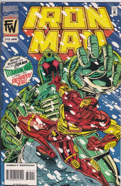 Iron Man #315, Vol. 1 (1968-1996) Marvel Comics