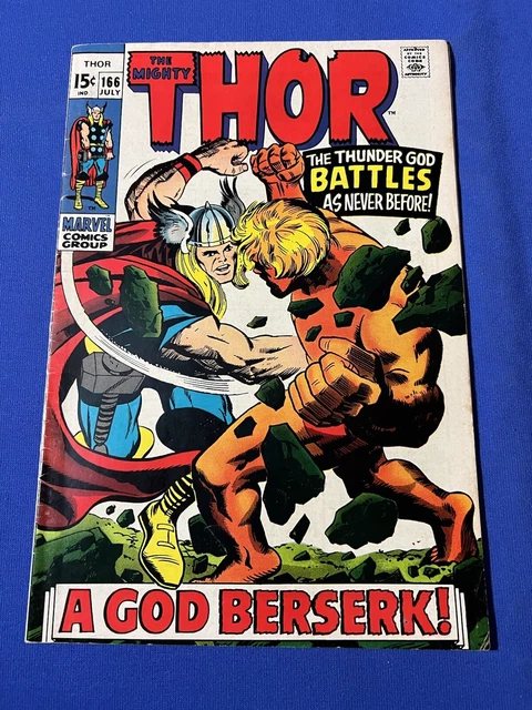 The Mighty THOR # 166  (1969)    MID GRADE     Featuring 2nd APPEARANCE OF HIM!
