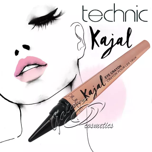 Technic Kajal Eyeliner Eye Crayon in Black