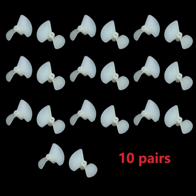 For DIY Toy Boat Marine RC Boat Propeller 10 Pairs 2mm Shaft 26mm Blade