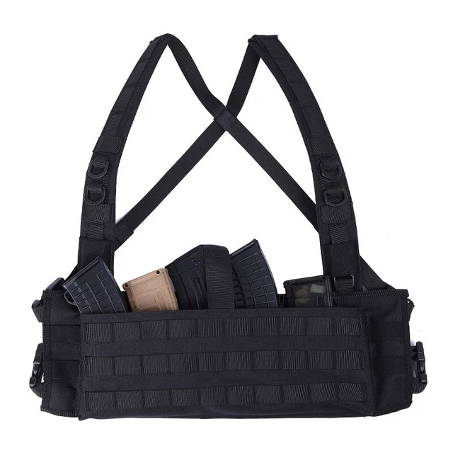 QUICK RELEASE MOLLE Tactical Vest Chest Rig Mag Bag Holder Carrier Vest