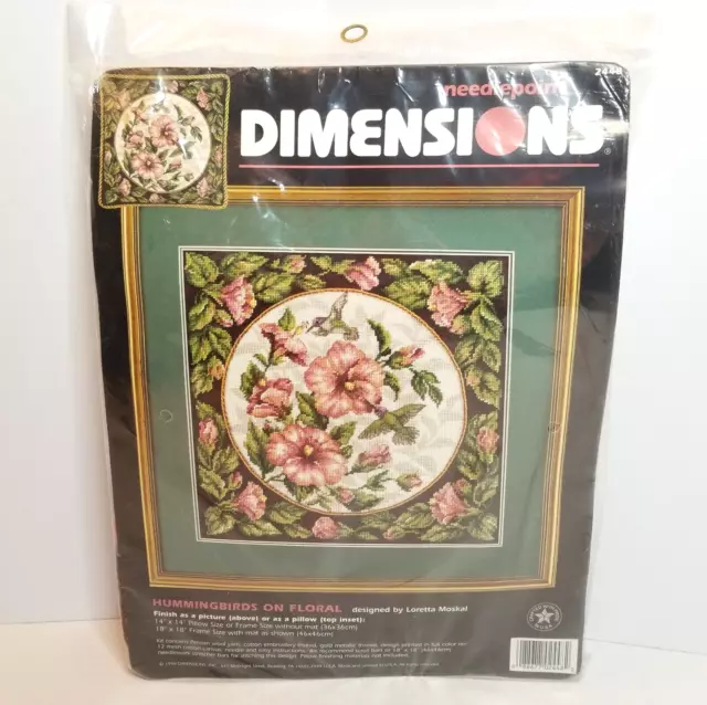 Dimensions Hummingbird Drama Mini Needlepoint Kit