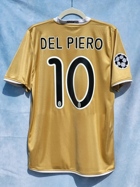MAGLIA SHIRT NIKE Juventus 2008-2009 Del Piero 10 M Gold Champions
