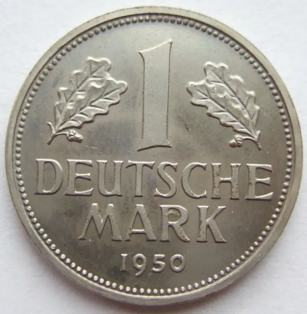 Münze BRD 1 Deutsche Mark 1950 D in Polierte Platte