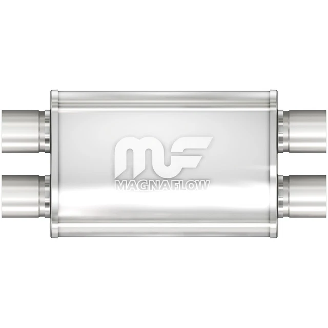 Magnaflow 11385 4" x 9" Oval Muffler Dual In/Dual Out: 2.25"/2.25" Body Length:
