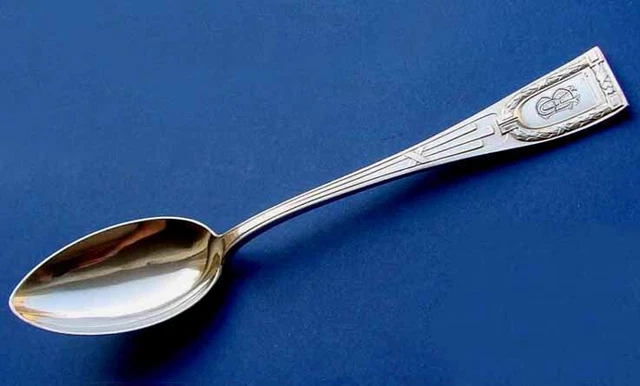 1. From 2. Massive Empire Spoon, 800er Silver, Lazarus Posen B829