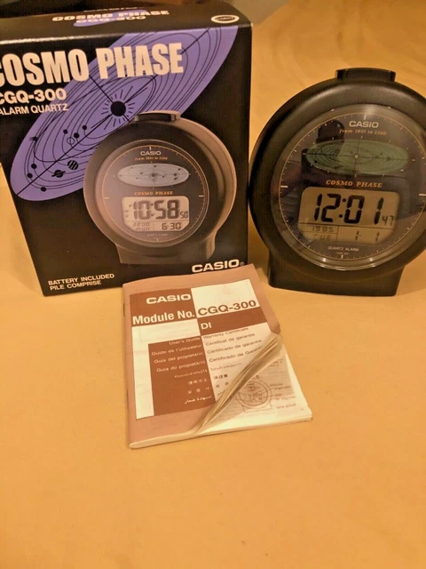 RARE VINTAGE CASIO Cosmo Phase CGQ-300 alarm clock Japan 1985