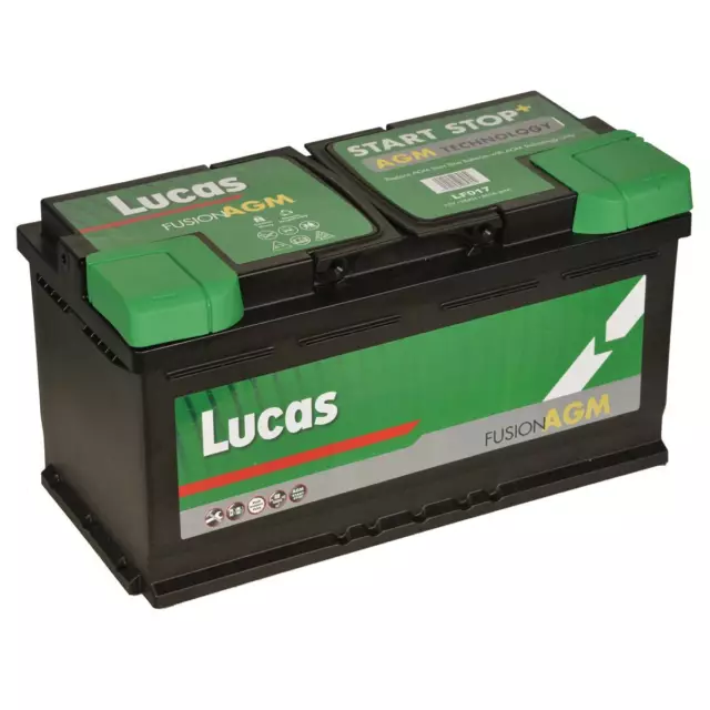 LUCAS LF017 VRLA AGM Heavy Duty Car Battery TYPE 017 / 019 - 12V