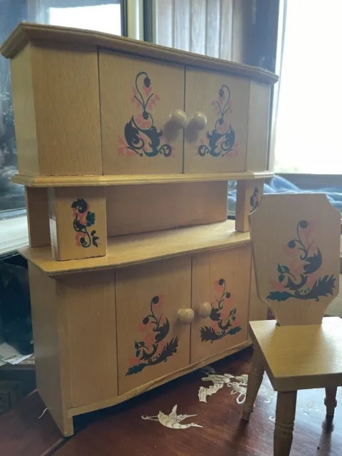 Büromöbel Puppen- Sideboard Tisch- Stühle Küche Holz Moderner Dekor Schablonen 3