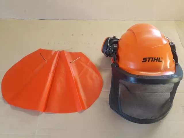 STIHL Function Universal Forsthelm - Orange Top Zustand Schutzhelm Freischneider