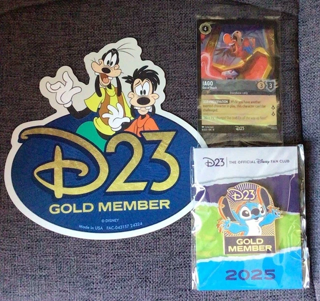NEW DISNEY LORCANA D23 2025 Gold Member Exclusive Gift Iago 8/ Foil Promo  Card $99.99 - PicClick