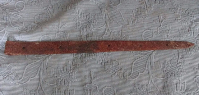 Antique Iron Blacksmith Hand Made Gate or Barn Strap Hinge, 25 Inch