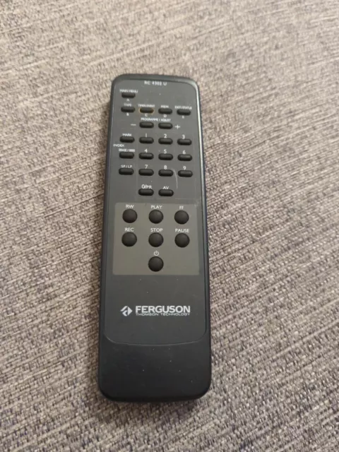 Genuine Original Ferguson Rc 4302 U Rc4302U Tv Vcr Remote Fv80B