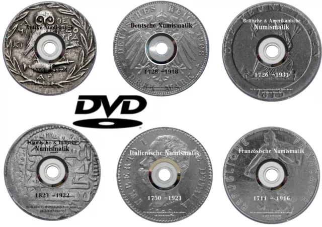 Münzen 955 eBooks DVD NUMISMATIK Deutschland Frankreich Islam Indien Antike uvm