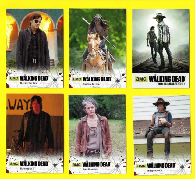 2016 Cryptozoic The Walking Dead Season 4 Part 1 Base Cards & Inserts You Pick !