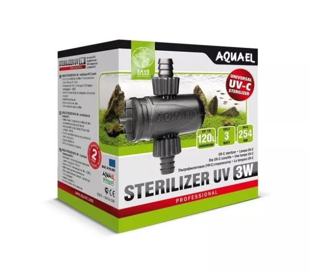 Aquael 115031 Stérilisateur Sterilizer UV Lumière As 3W Turbofilter Fan Asap