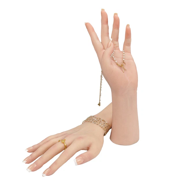 TPE simulation Silicone Hand Female Model Jewelry Display Props Mannequin