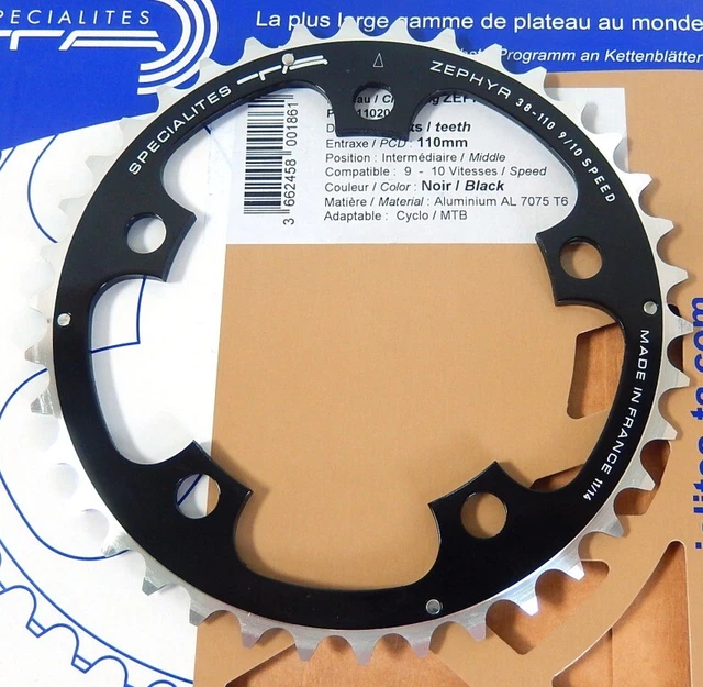 Plateau Spécialités TA Vento 53 Dents 8/9 Vitesses – Acier – Pour Vélo Route Campagnolo
