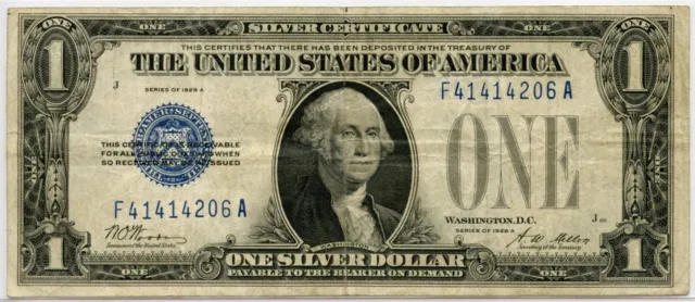 1928 A $1 One Dollar Silver Certificate VF FR#1601