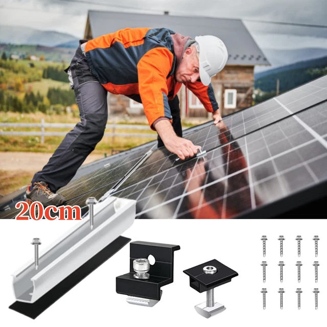 SOLAR PANEL MOUNT rail trapezoidal plate flat roof PV mounting rail 20 ...