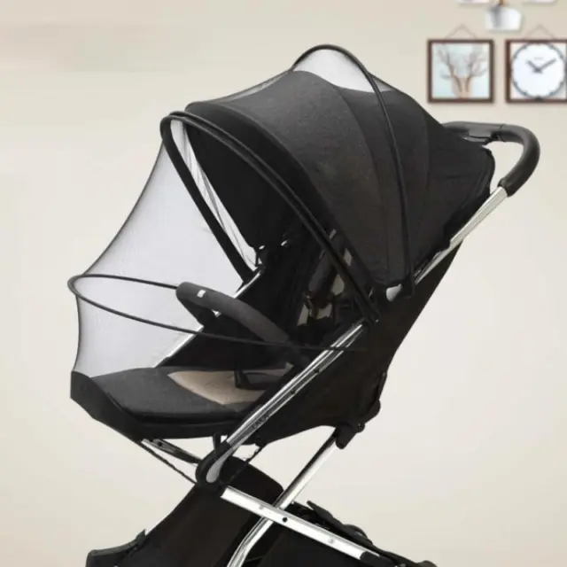 NEW Jogging Stroller 4 Wheels Mosquito Net Protection Summer Stroller Trolley