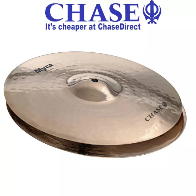 Chase Cymbals by Stagg 14" HiHat Cymbal Pair Rock Brilliant Myra Series MY-HR14B