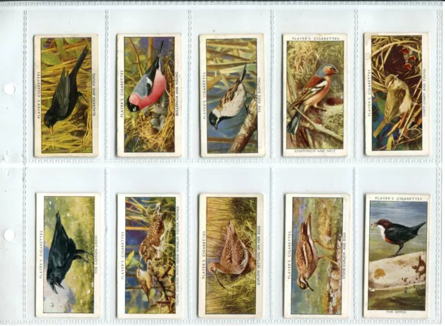 Wild Birds 1932 Players Cigarette Cards - Full Set of 50 Cards