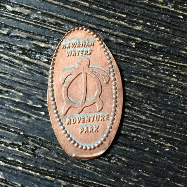 hawaiian waters adventure park Pressed smashed elongated penny P6953