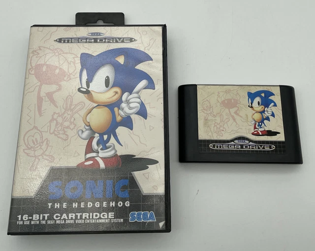 SONIC THE HEDGEHOG SEGA Mega Drive Spiel 1991 Modul 16bit in OVP EUR 13